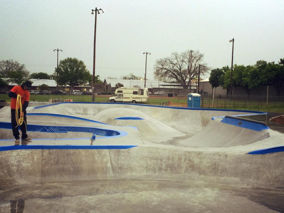 Fredericksburg, Texas Skatepark construction
