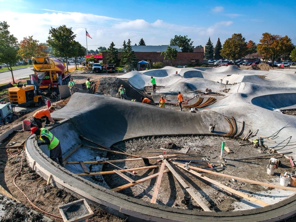 Sterling Heights, Michigan Skatepark construction