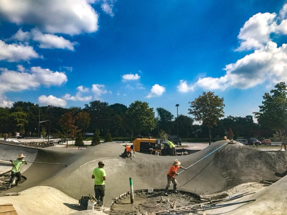 Sterling Heights, Michigan Skatepark construction