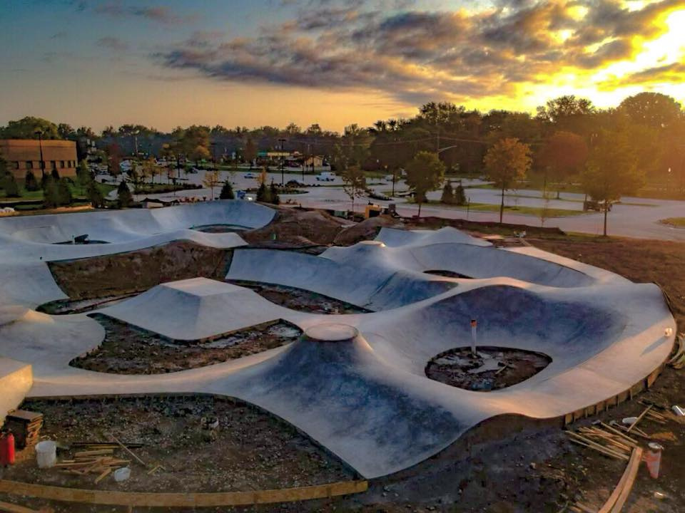 Sterling Heights, Michigan Skatepark construction