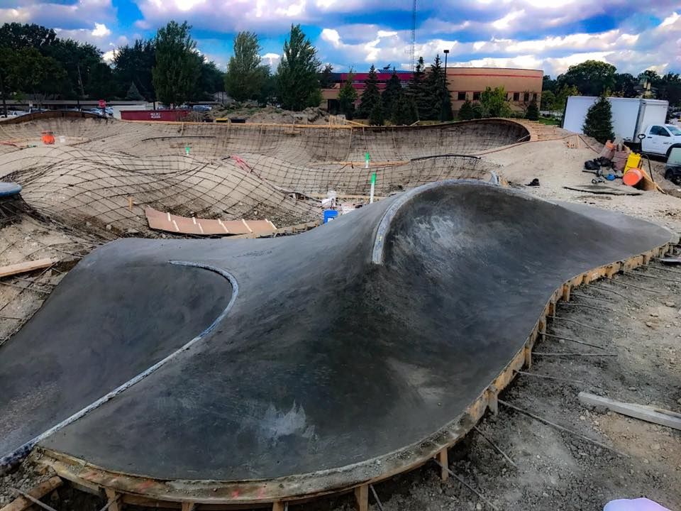 Sterling Heights, Michigan Skatepark construction