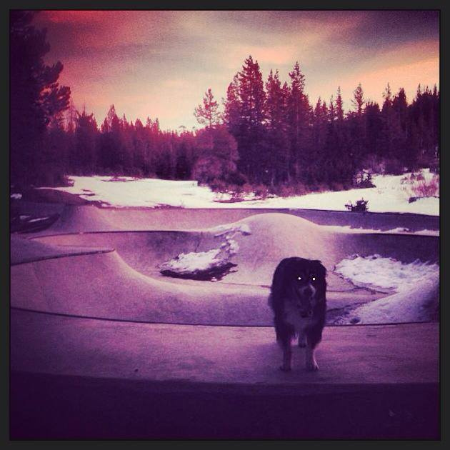 Woodward Tahoe Skatepark in the Winter