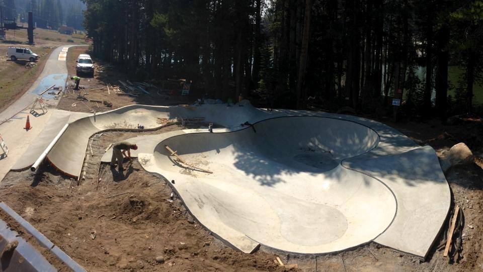 Woodward Tahoe Skatepark construction