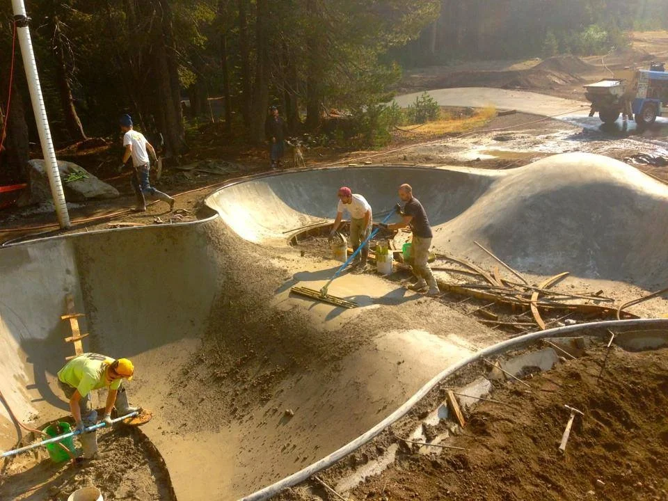 Woodward Tahoe Skatepark construction