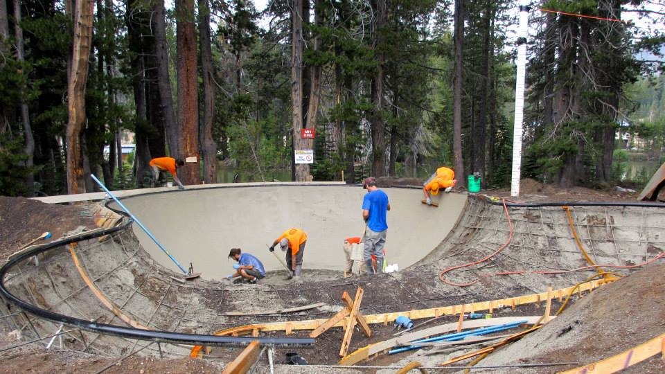 Woodward Tahoe Skatepark construction