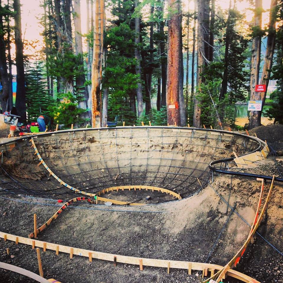 Woodward Tahoe Skatepark construction