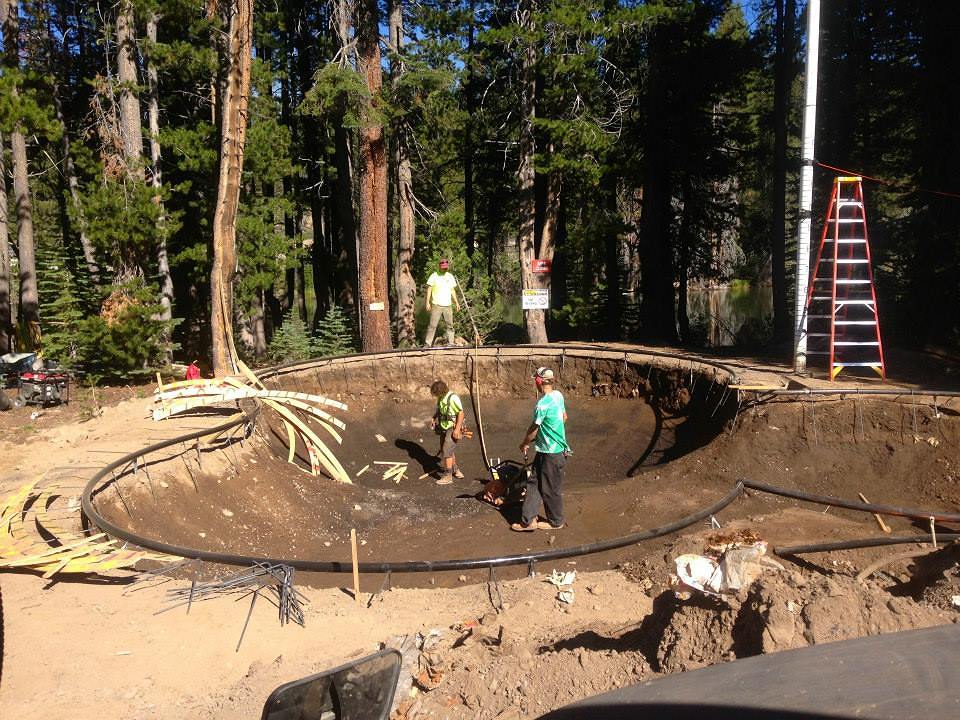 Woodward Tahoe Skatepark construction