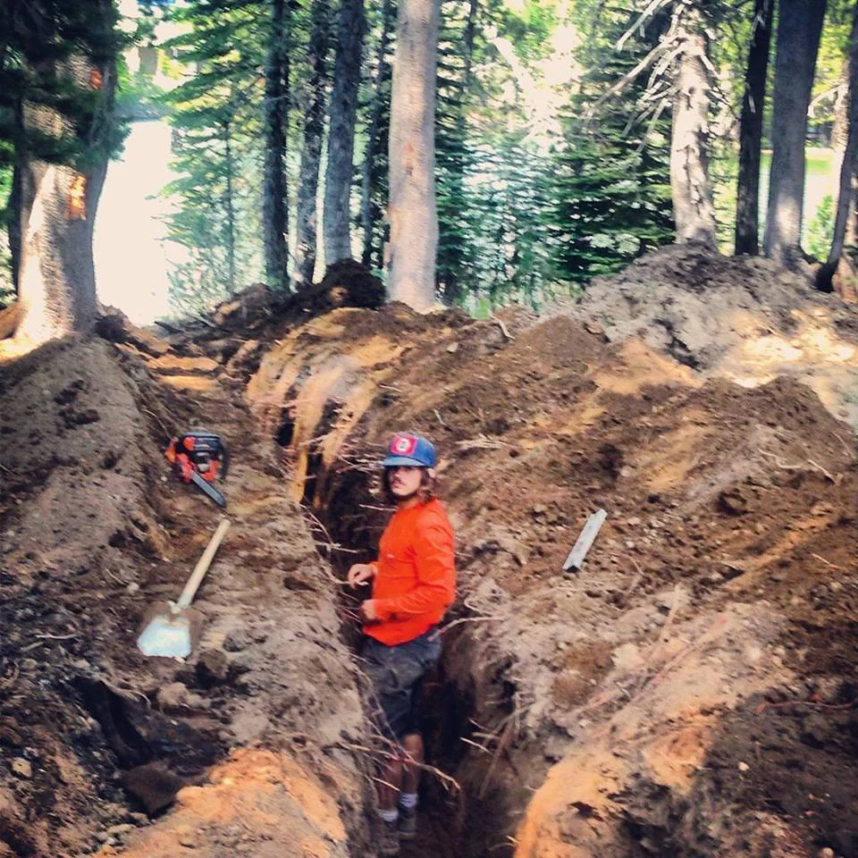 Jasper Kahn installing drains