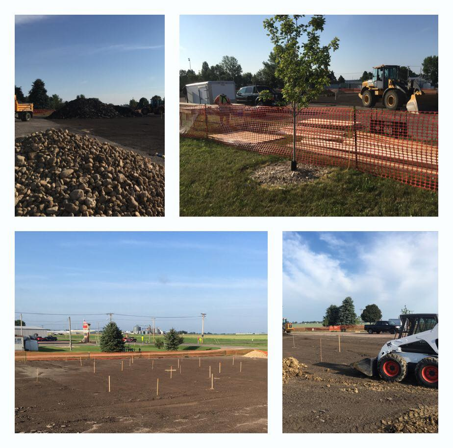 Early skatepark stages in Watertown, South Dakota