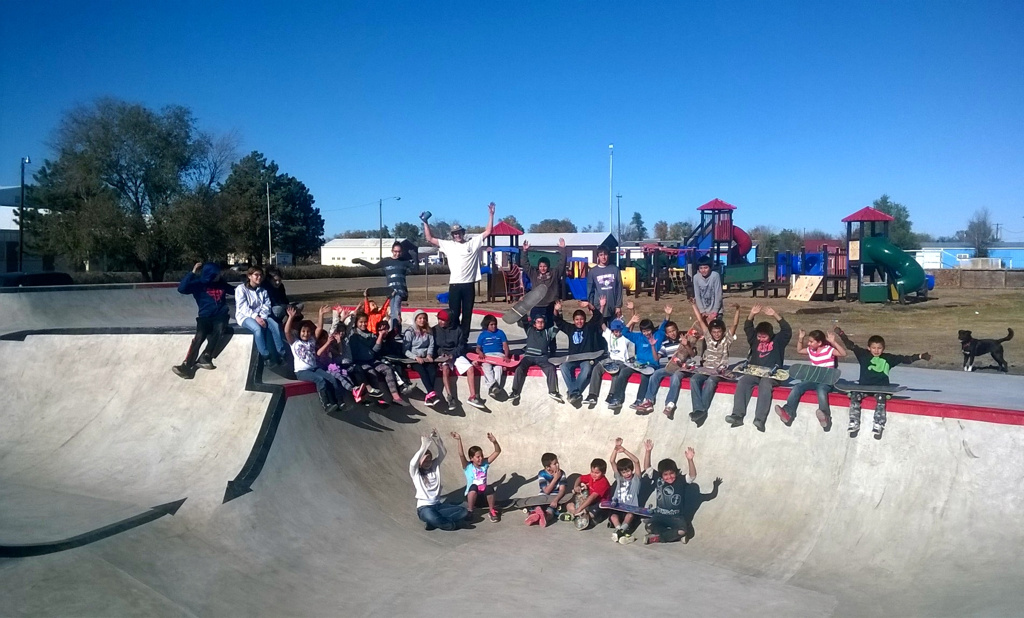 Crow Creek Sioux Tribe youth enjoying their new park!