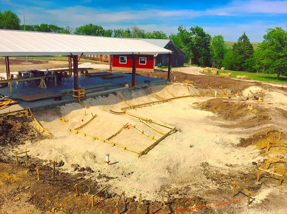 Camp Wood YMCA Skatepark construction