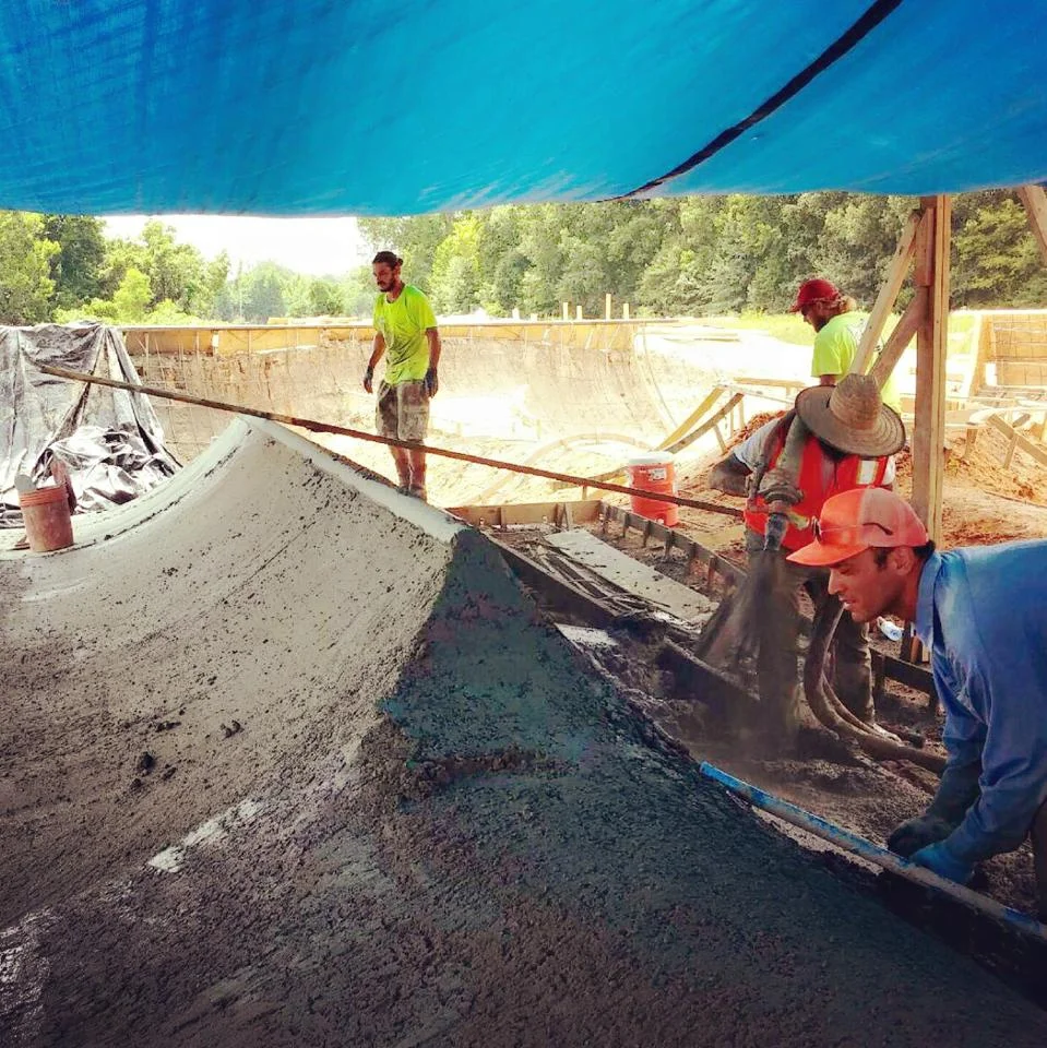 Hernando, Mississippi Skatepark construction