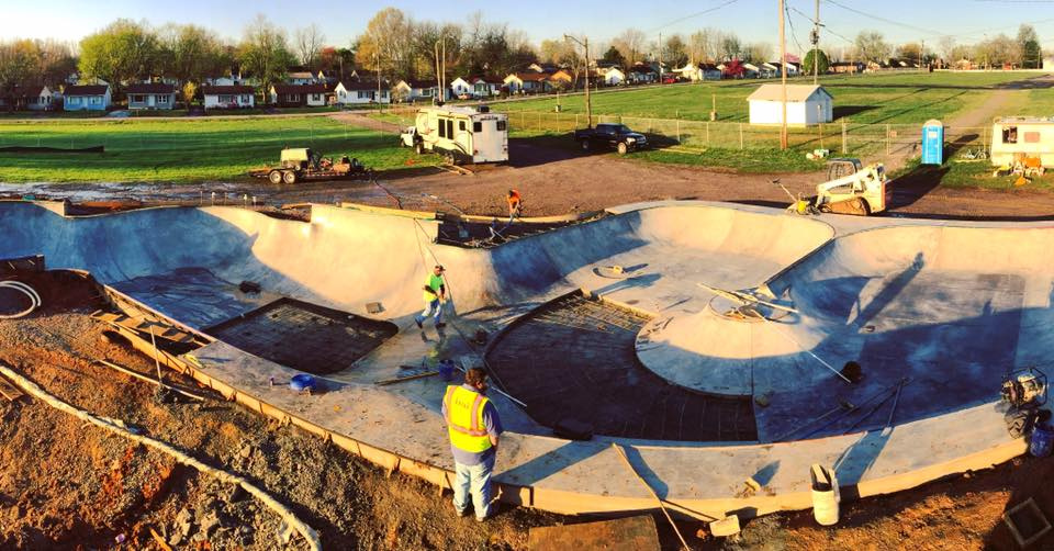 Hopkinsville, Kentucky Skatepark construction