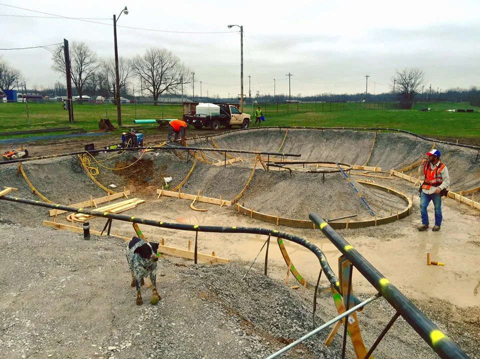 Hopkinsville, Kentucky Skatepark construction
