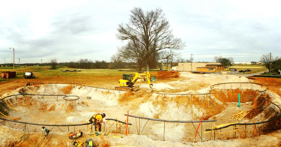 Hopkinsville, Kentucky Skatepark shaping up