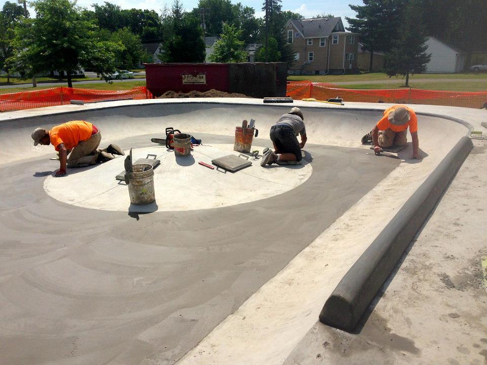 Eau Claire, Wisconsin Skatepark construction