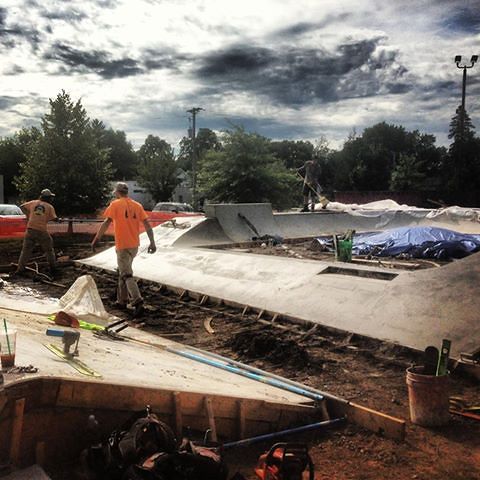 Eau Claire, Wisconsin Skatepark construction