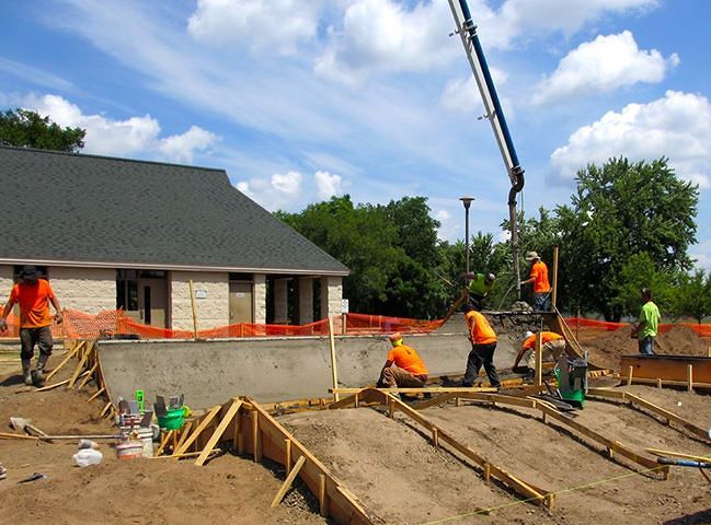 Eau Claire, Wisconsin Skatepark construction