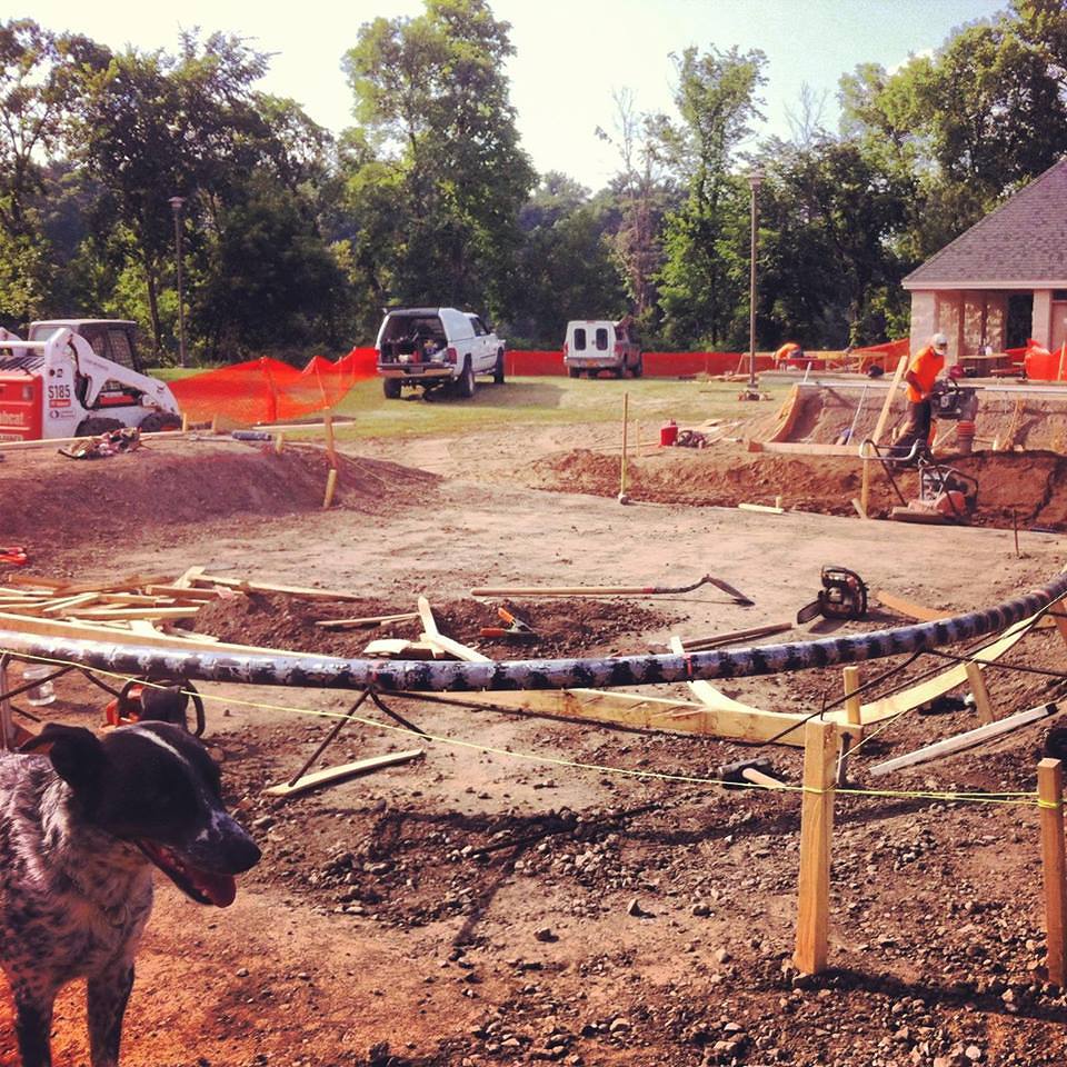 Eau Claire, Wisconsin Skatepark construction