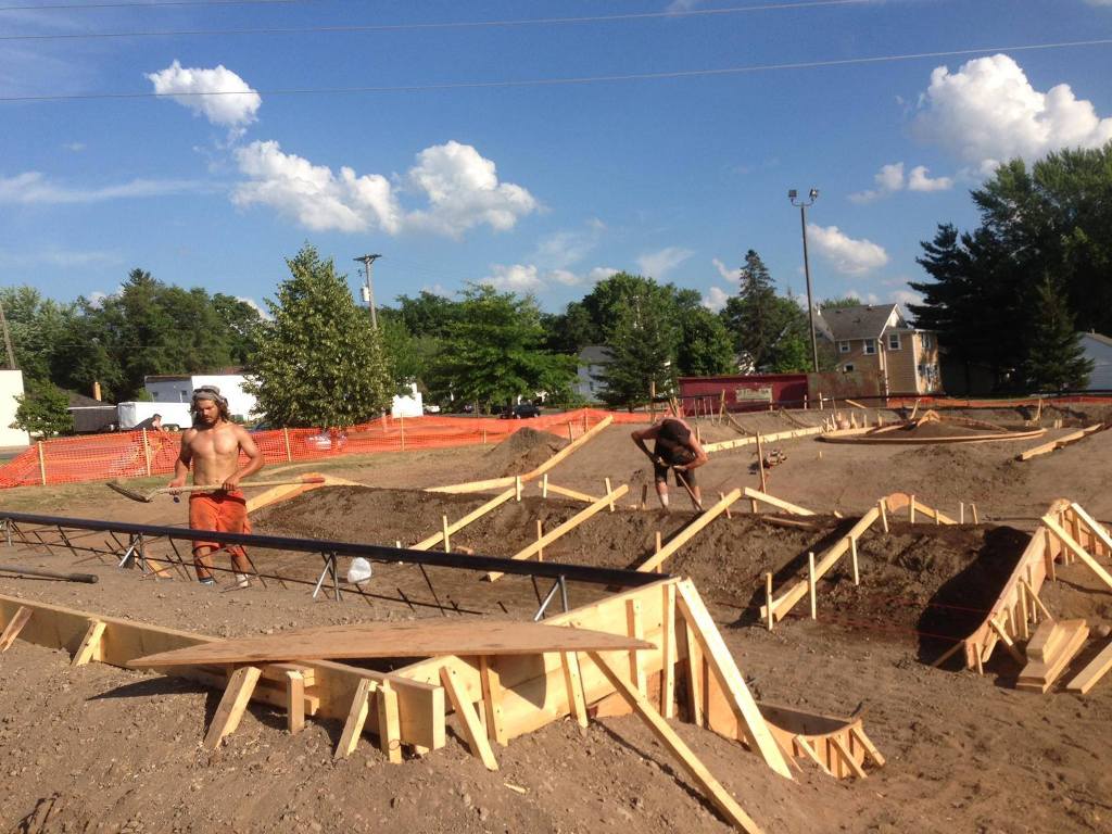 Eau Claire, Wisconsin Skatepark construction