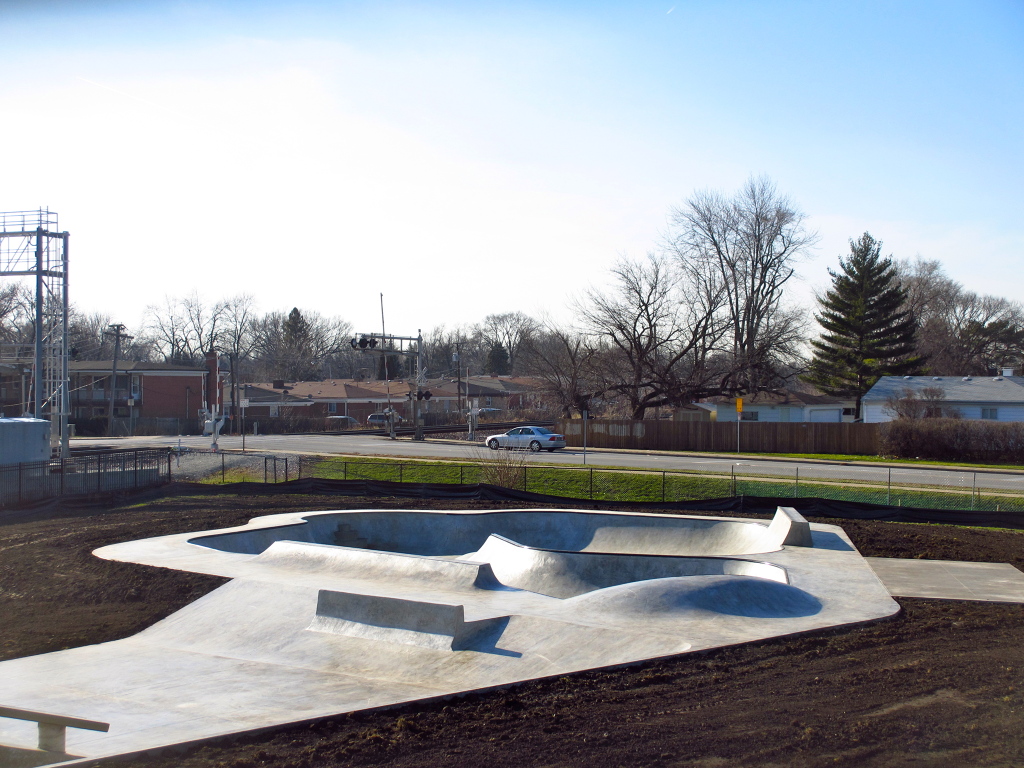 Villa Park, Illinois Skatepark bowl area