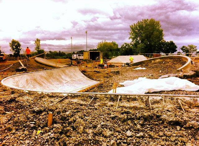 Buffalo, New York Skate Plaza construction