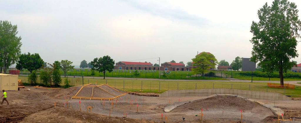 Buffalo, New York Skate Plaza construction