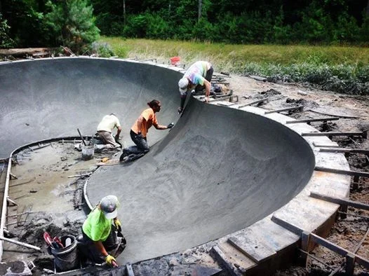 Epworth Skatepark Bowl construction - Rehoboth Beach, Delaware