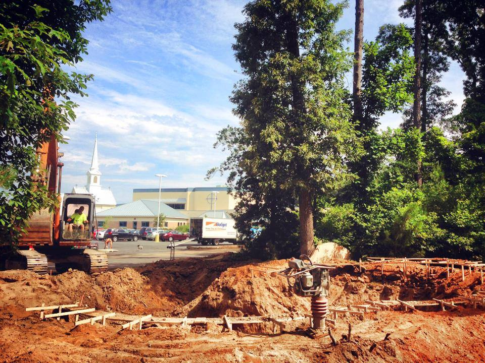 Bowl excavation at Epworth Skatepark - Rehoboth Beach, Delaware