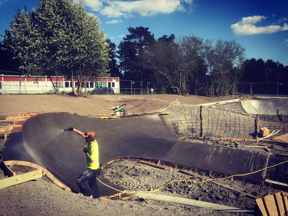 Stockholm, Sweden Skatepark construction