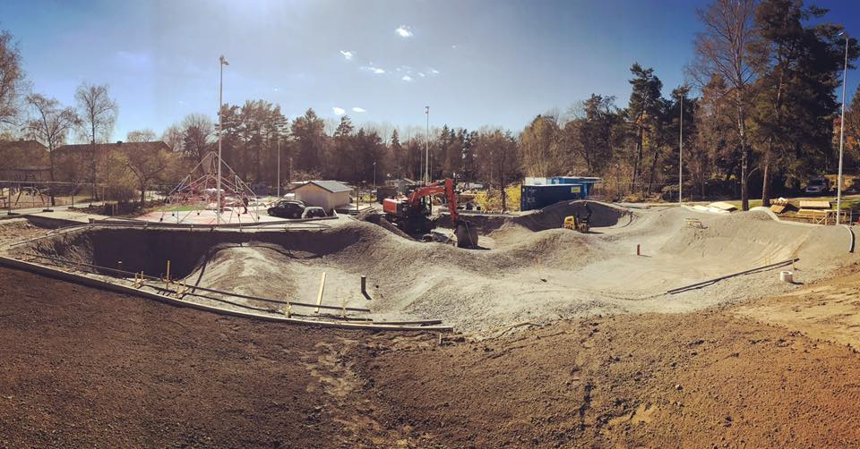 Stockholm, Sweden Skatepark construction