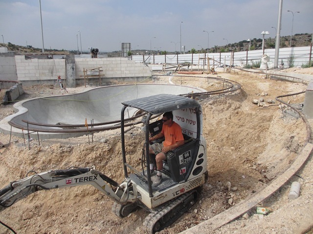 Modi'in, Israel Skatepark construction
