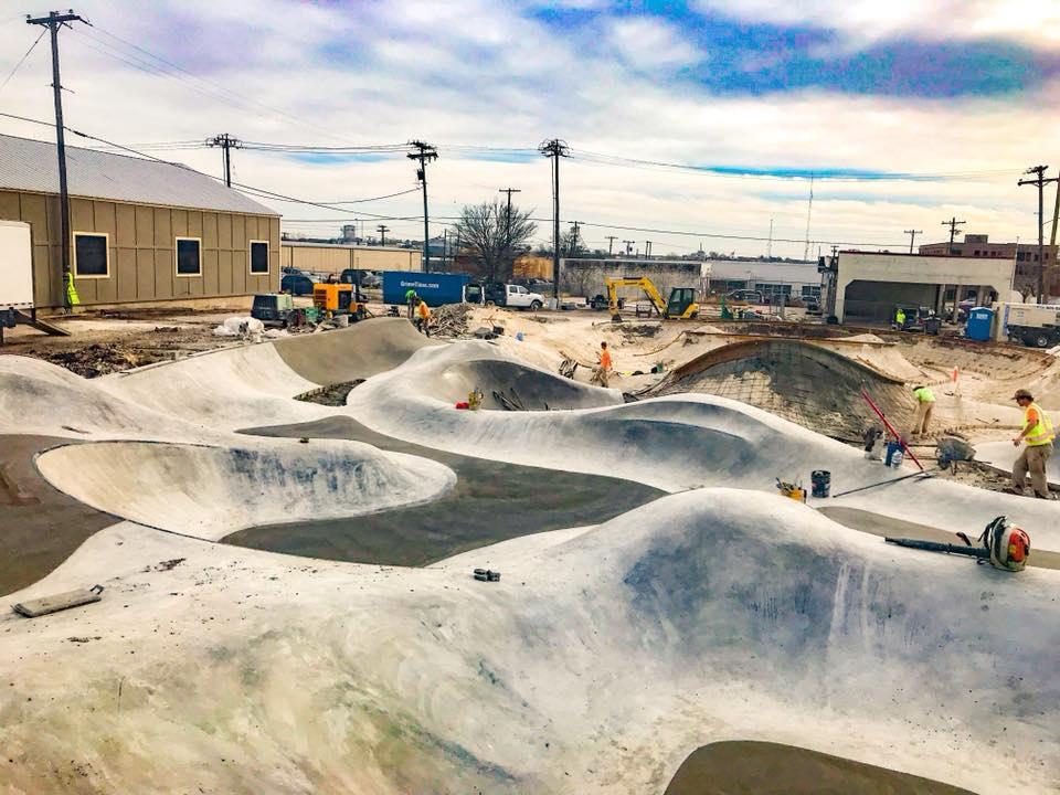 Taylor, Texas Skatepark construction