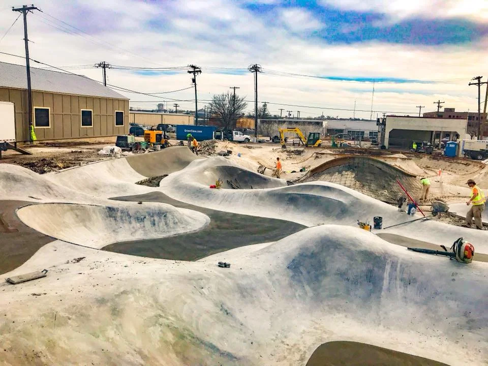 Taylor, Texas Skatepark construction