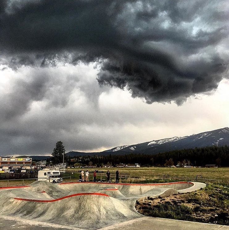 Stormy skies in Darby, Montana