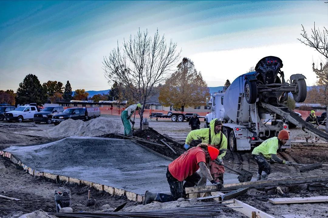 Construction on the 'Sprack Track.'