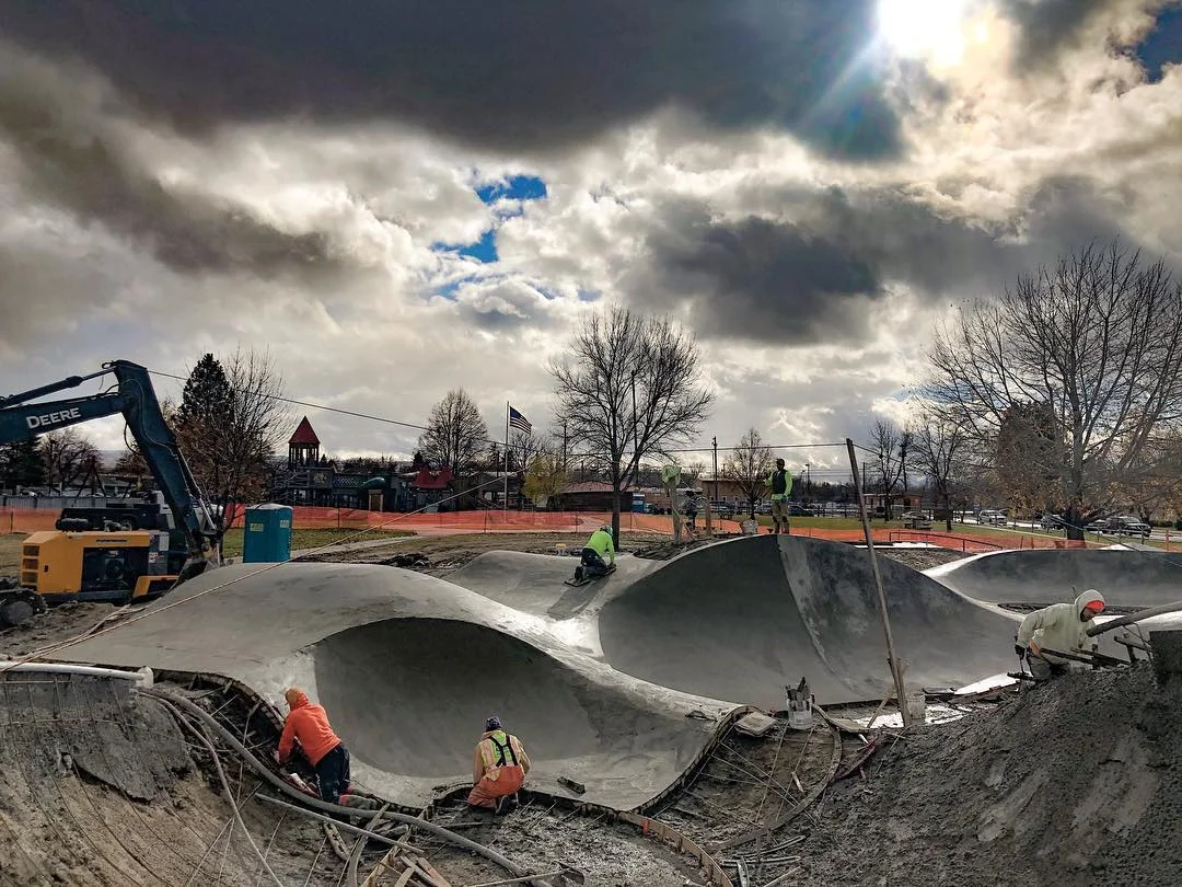 New skateboarding landscapes in Hamilton, Montana.