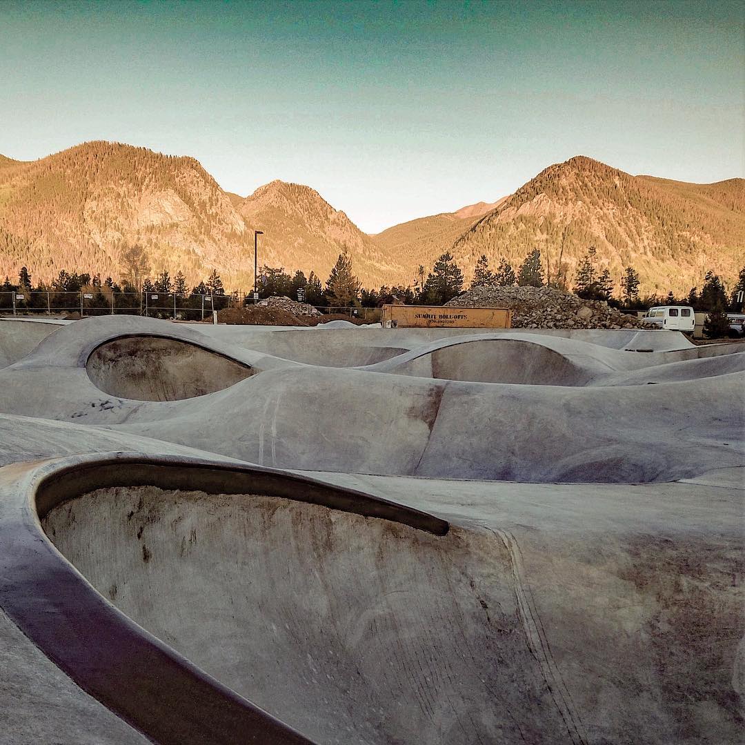 Peak skateboarding in Frisco.