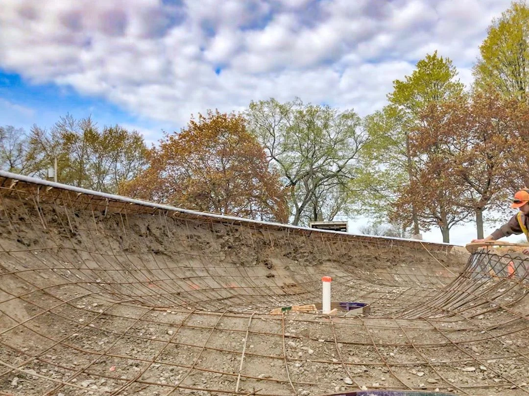 Skatepark skeletons in Ferndale, Michigan π