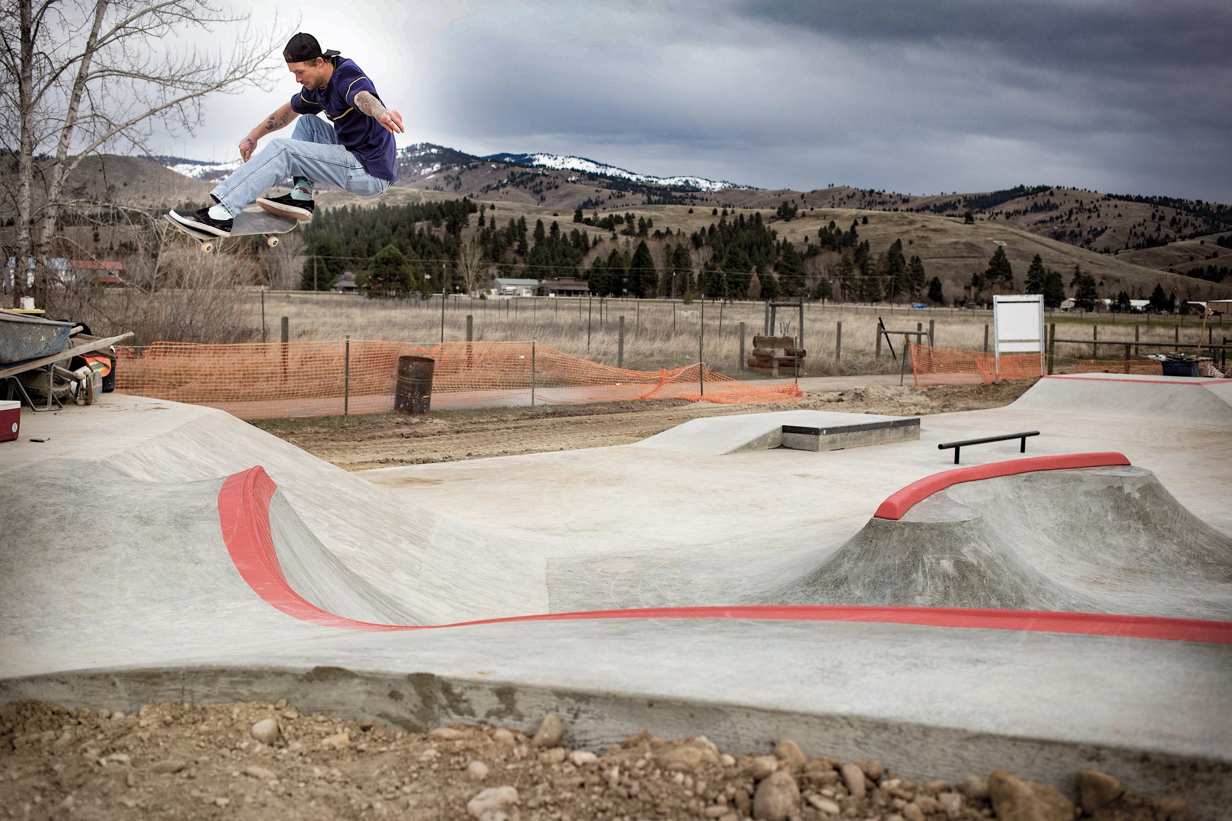 New crew member @judastweest tests out the new section we built this spring in Darby, Montana. 