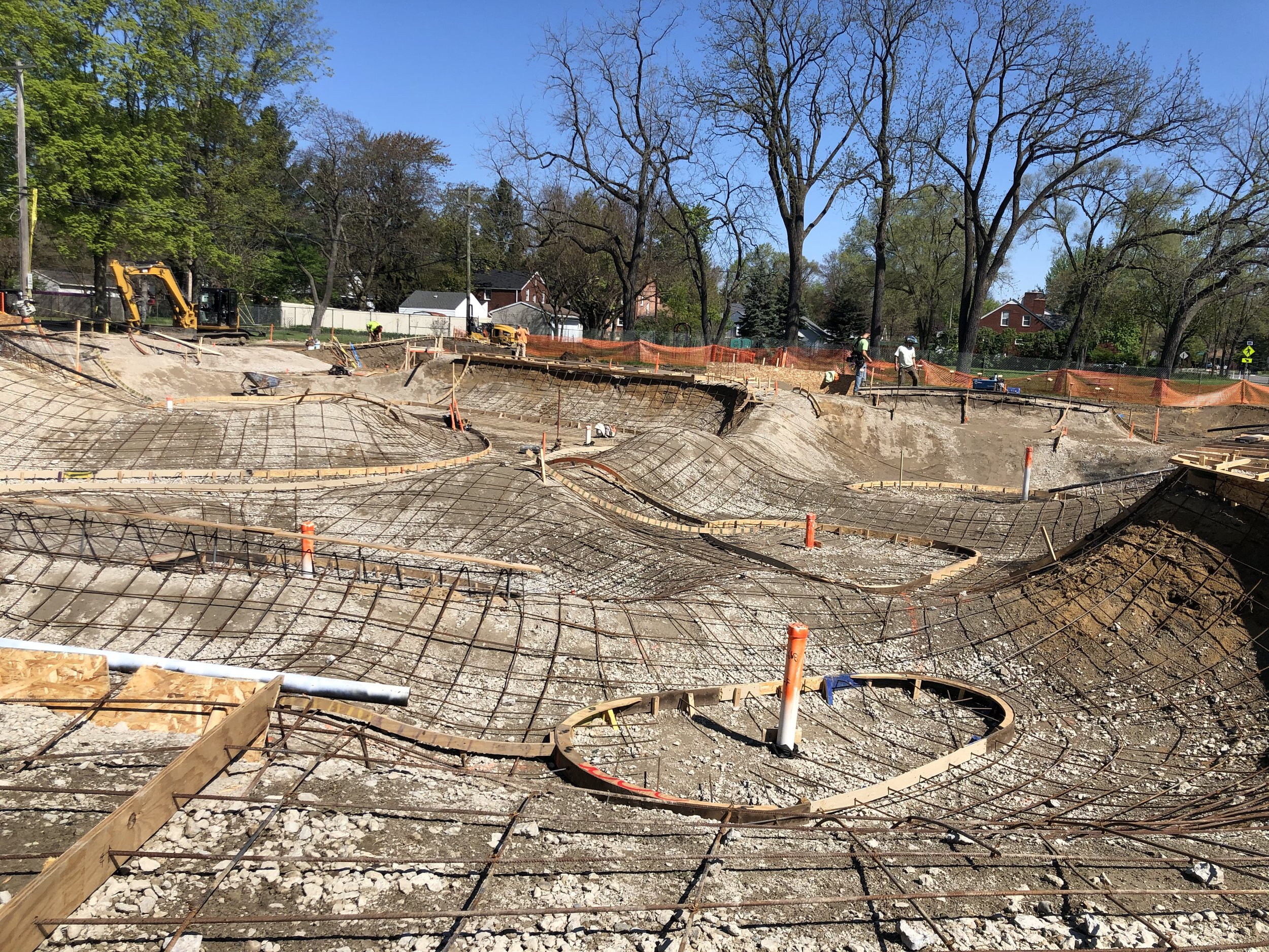 Ferndale, Michigan #skateparkconstruction 🚜 