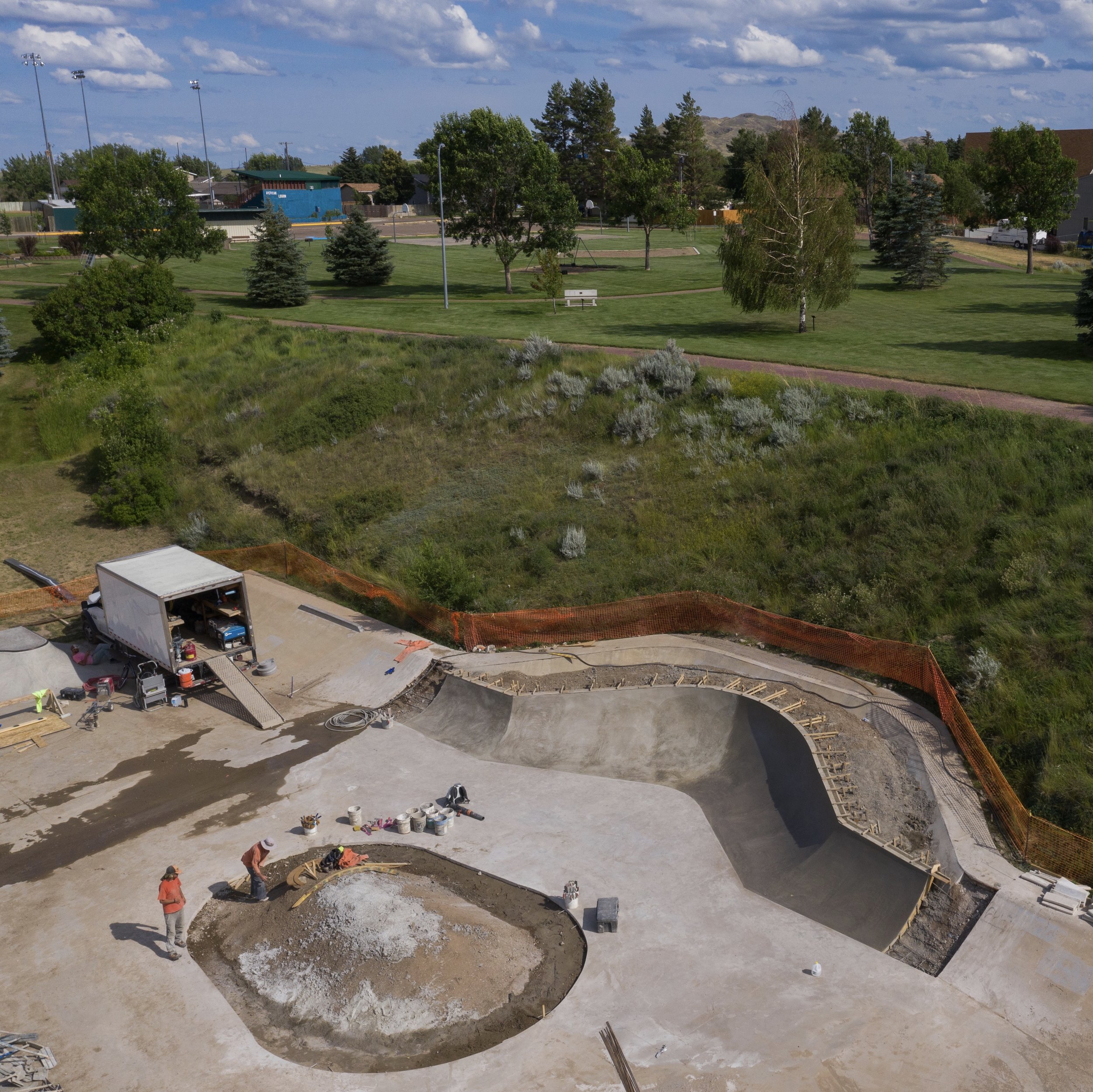 The Havre, Montana skatepark got its third facelift. Give us your tired and old skatepark and we will breath new life into it #skateparkrecycling ♻️ 