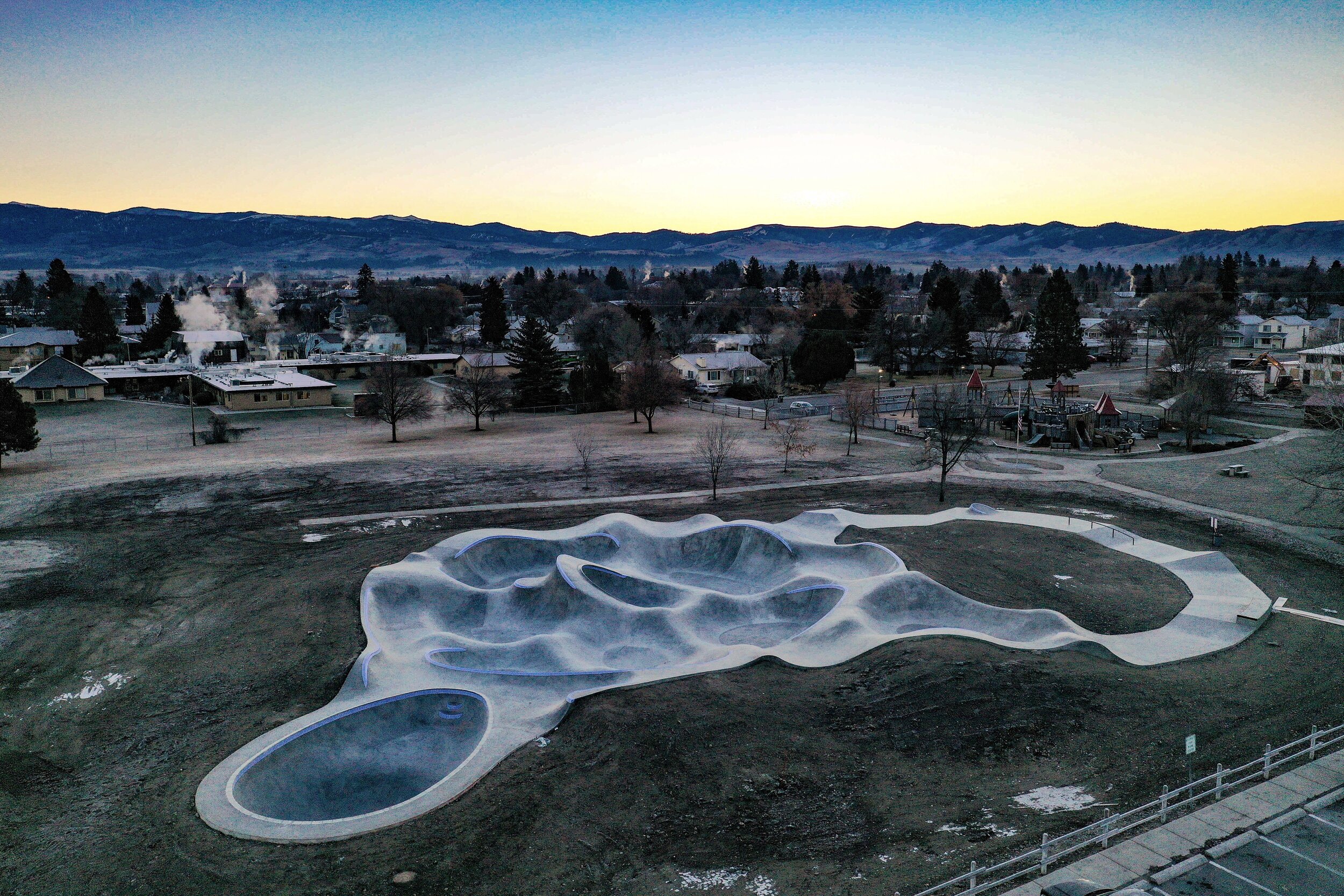 Chances are you have never seen or skated a park quite like the Hamilton, Montana skatepark - she’s out of this world 🚀