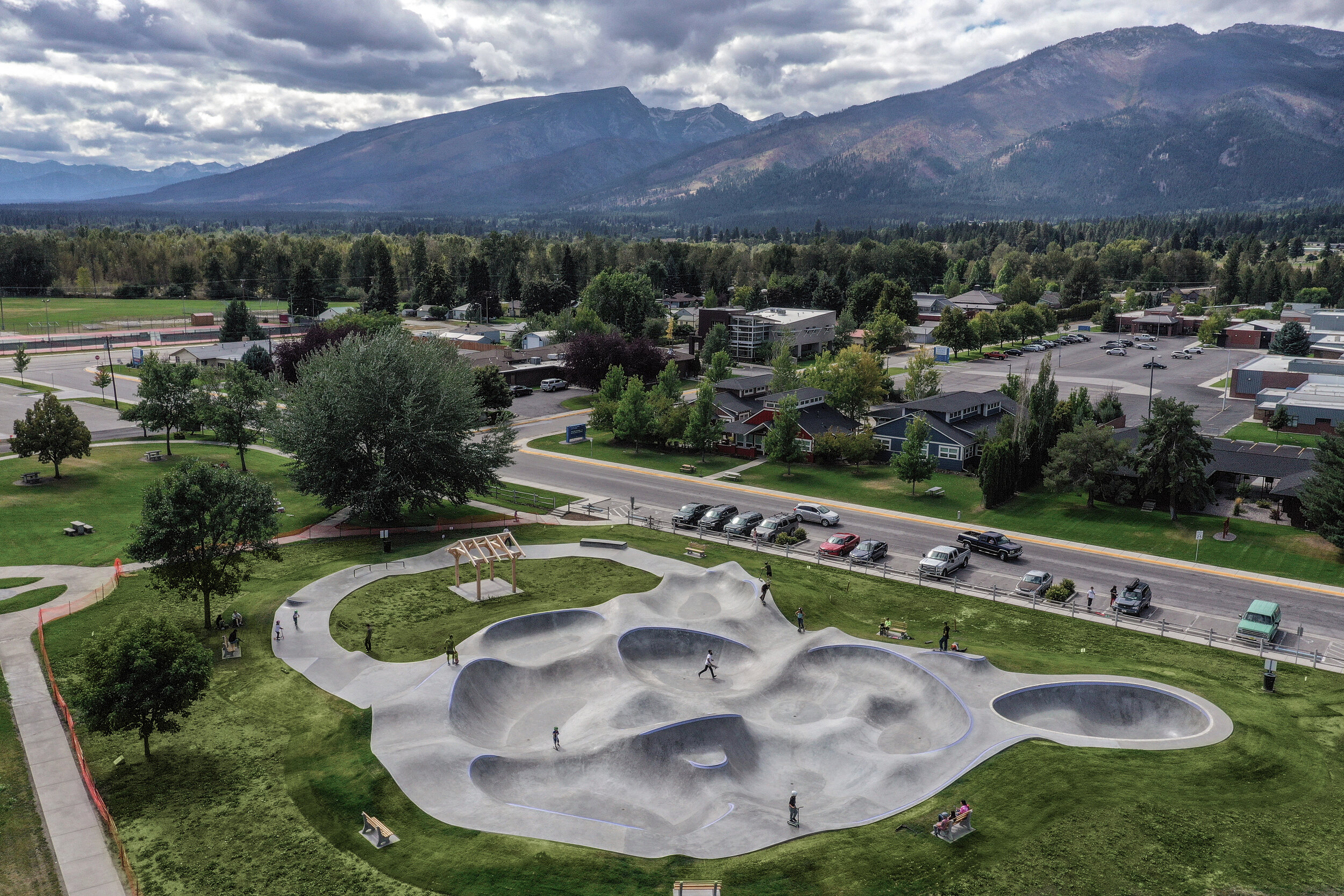 One of our favorites from 2019 - Hamilton, Montana 💯 park features a fun #montanapoolservice pool, moonscape &amp; ‘Sprack track’