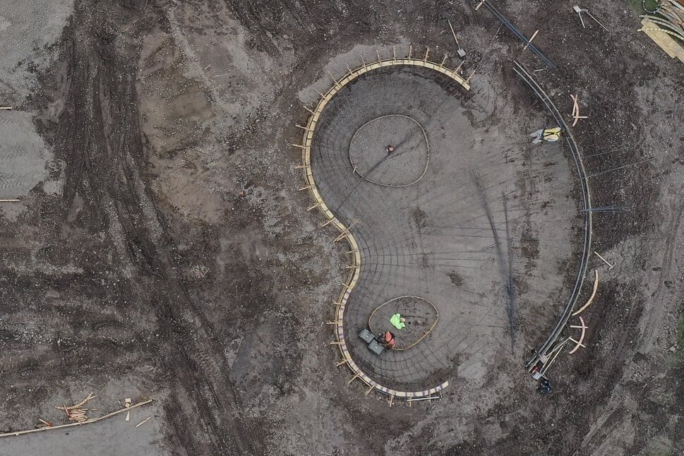 he #montanapoolservice section of the Lincoln, Montana skatepark takes shape 💯