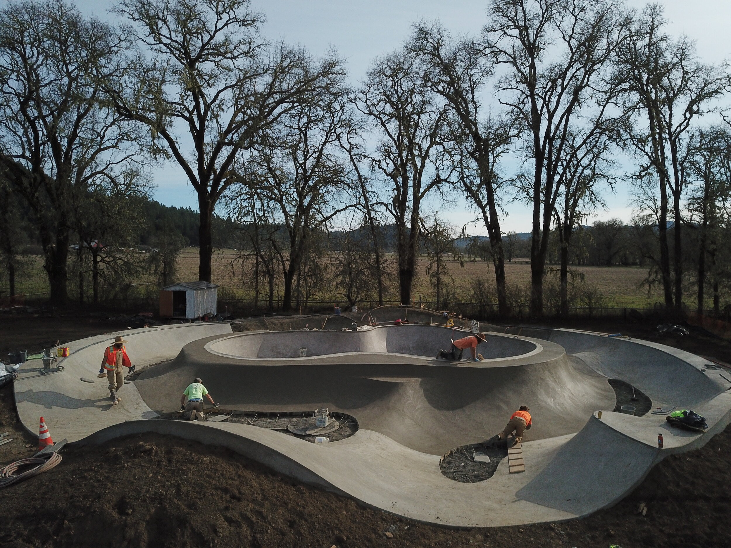 Northern California pool + race track 🌲 #miniskatepark Laytonville, California