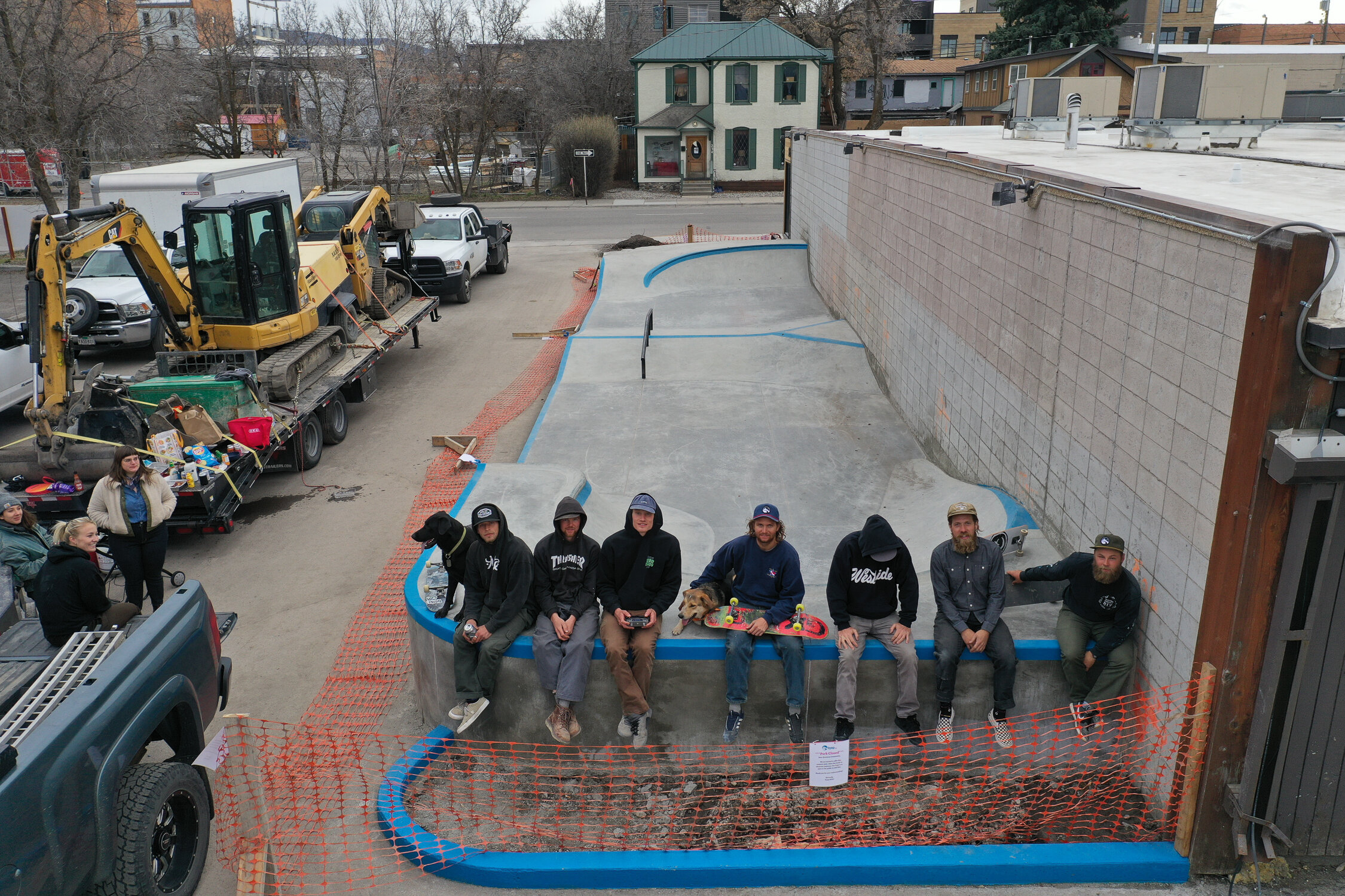 #skateparkbuilder people 💪🏽 Bozeman #miniskatepark construction