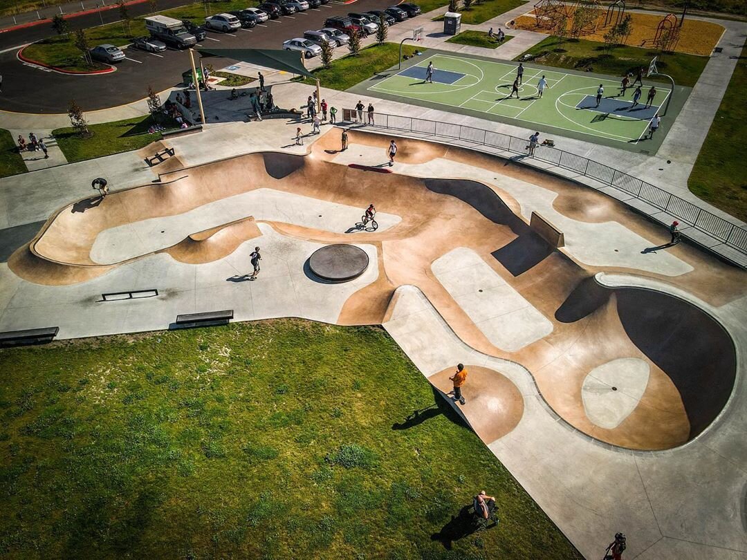 One of many fun zones💥 in Lake Stevens, Washington. That new, new skatepark north of Seattle