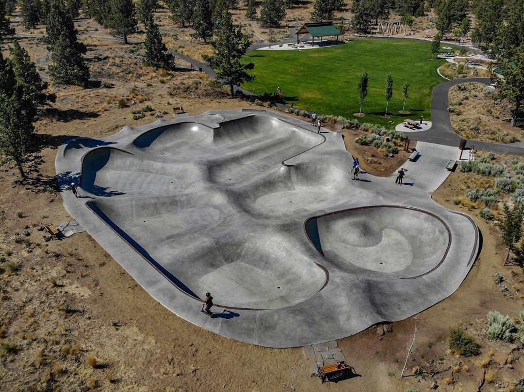 The beautiful Rockridge Skatepark in Bend, Oregon 💯 Have you been?