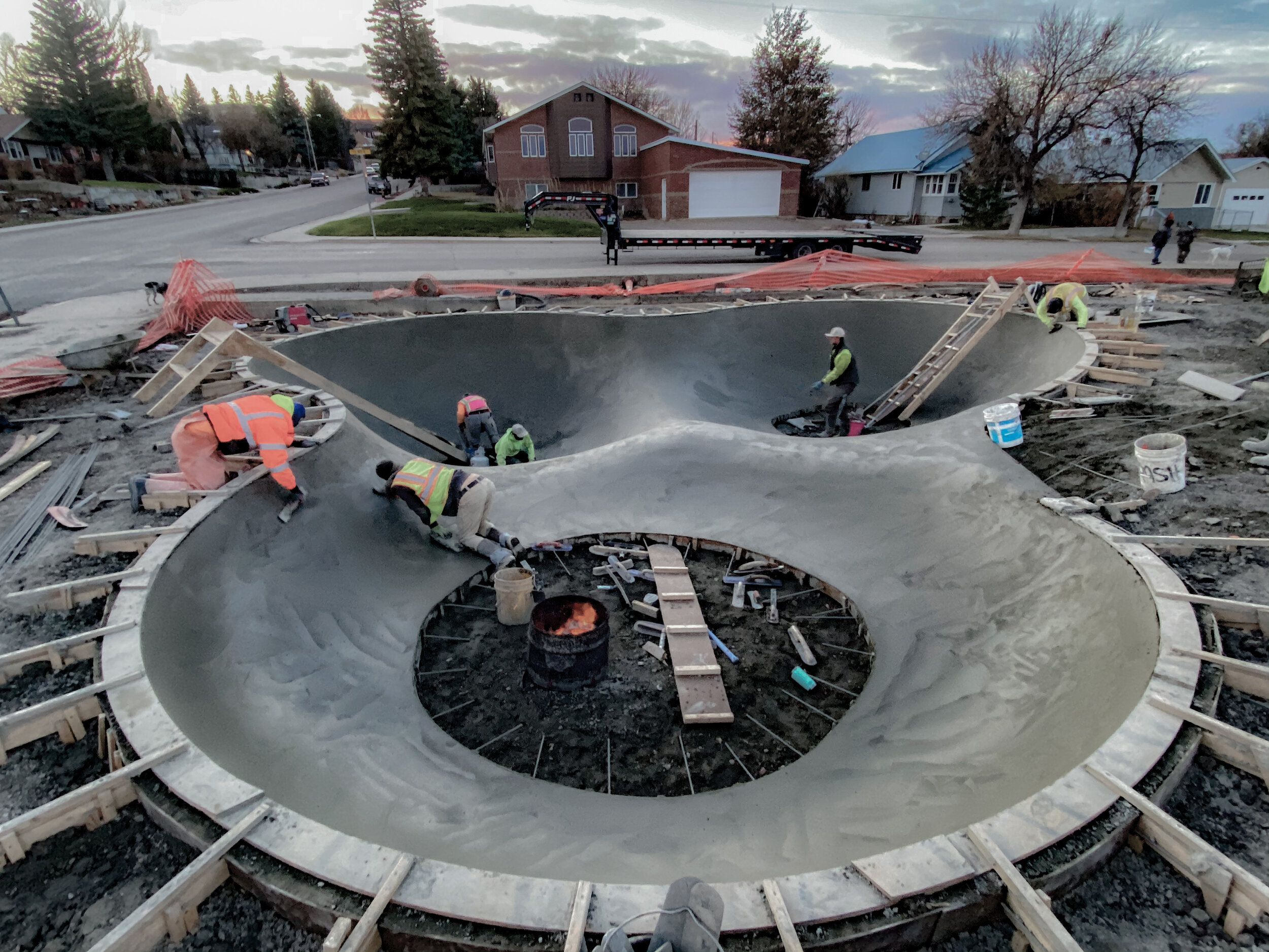 Oooooh baby ✨ perfect clover ☘️ going up in Shelby, Montana. Inspired by the turf